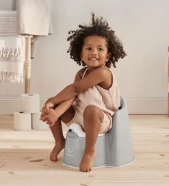 Potter Og Toilethjælp*BabyBjörn Pottestol - Grå/Hvid