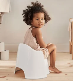 Potter Og Toilethjælp*BabyBjörn Pottestol - Hvid/Grå