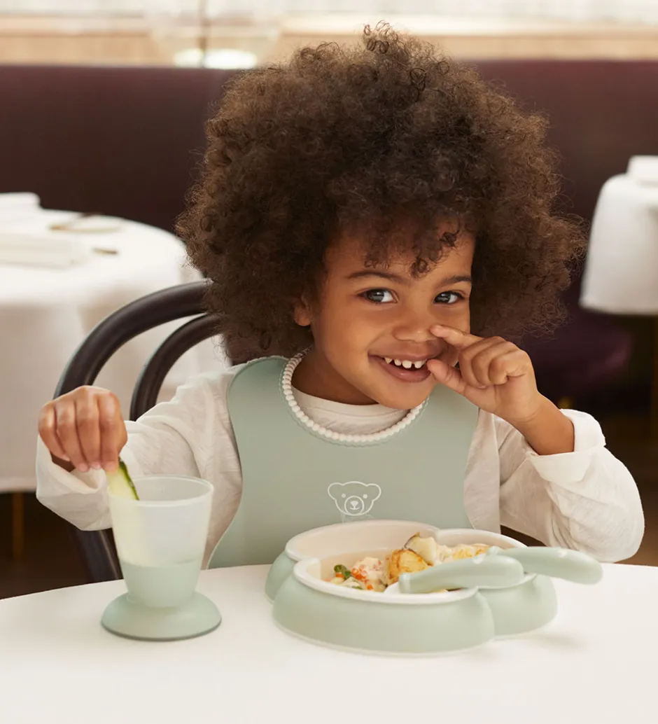 Spisesæt*BabyBjörn Spisesæt - 5 Dele - Pastelgrøn