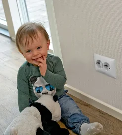 BabyDan Børnesikring - Kontaktsikring - EUR - 12 stk. - Hvid