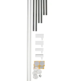 Børn BabyDan Forlænger - Extend-A-Gate - 2 stk. - 73x7 cm - Hvid