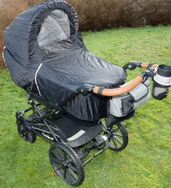 Regnslag*BabyDan Regnslag Til Barnevogn - LED - Sort