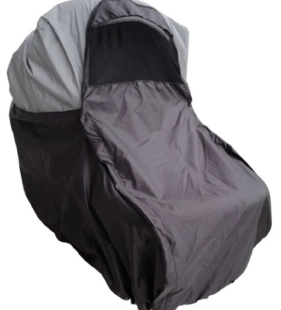 BabyDan Regnslag Til Barnevogn - 100 cm - Sort m. Refleks