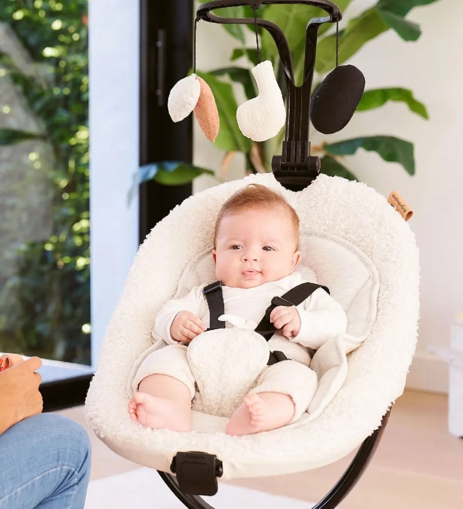 Stole*Babymoov Skråstol - Swoon Evolution - 63x69x93 cm - Curl White