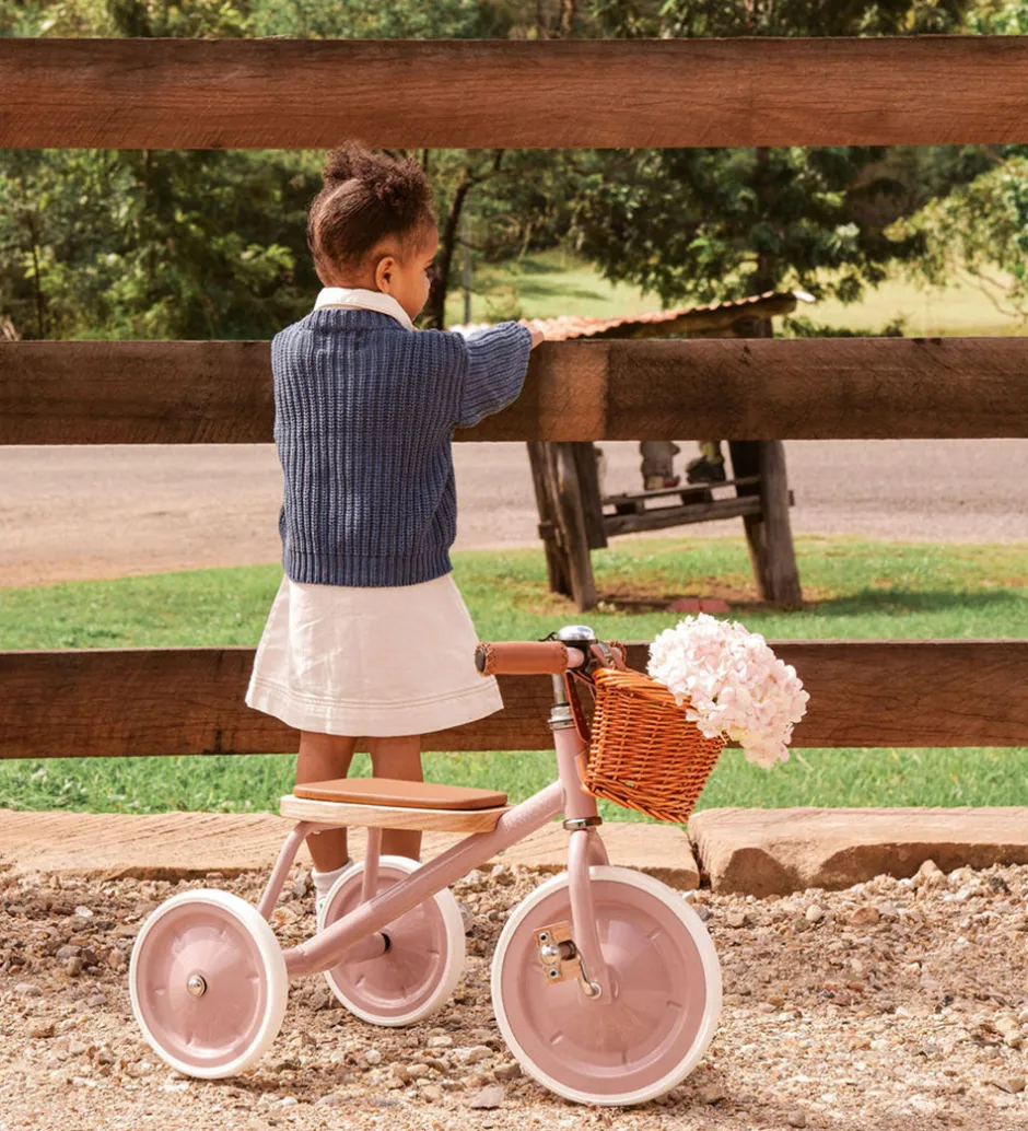 Løbecykler*Banwood Trehjulet Cykel - Trike - 3-6 År - Dustypink