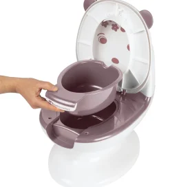 Bebeconfort Toilet - Mini - Hvid/Lavendel m. Bjørn