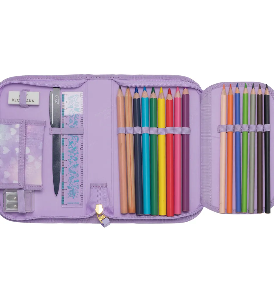 Beckmann Skoletaskesæt - Classic Maxi - Unicorn Princess Purple