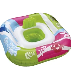 BECO Badering m. Sæde - 0-11 Kg - Grøn/Pink/Blå