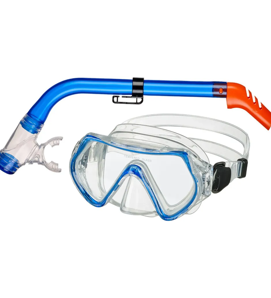 Svømmebriller|Dykkermasker*BECO Snorkelsæt - Ancona 4+ - Blå