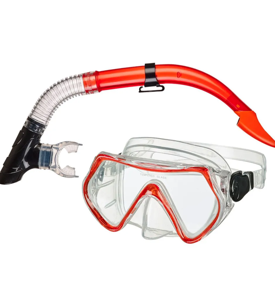 Svømmebriller|Dykkermasker*BECO Snorkelsæt - Bibione 12+ - Rød