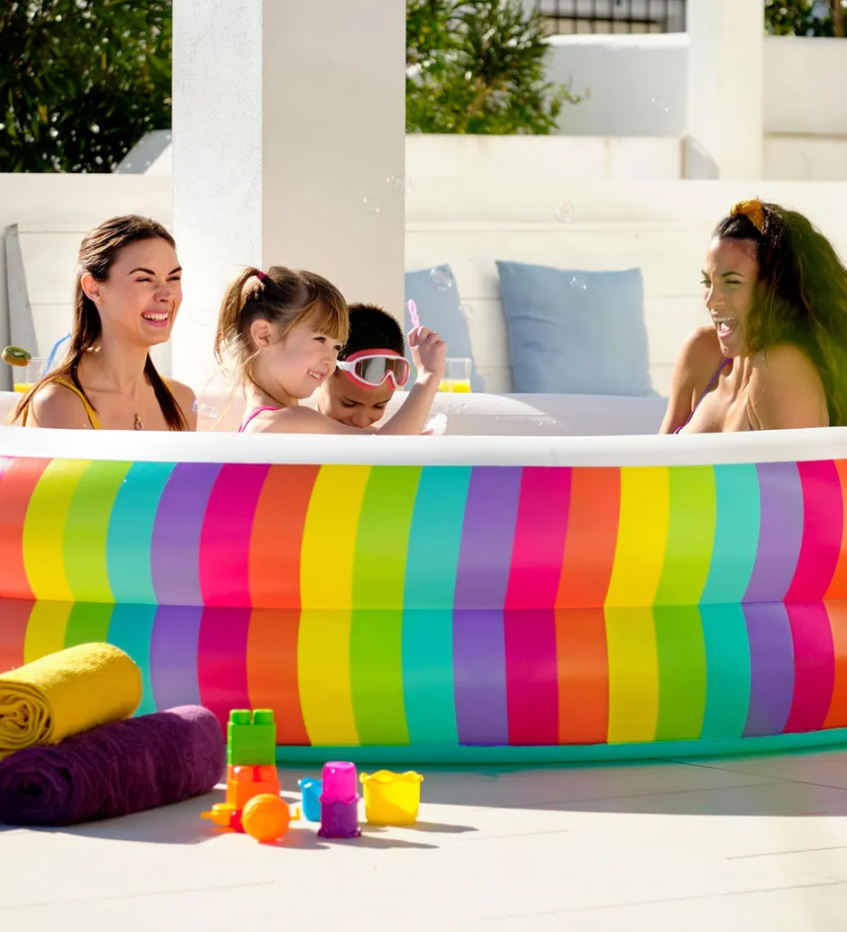 Vandleg|Badebassin*Bestway Badebassin - 206x51cm - Rainbow Dreams