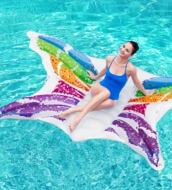 Strandlegetøj|Badedyr*Bestway Flyder - 294x193 cm - Rainbow Butterfly