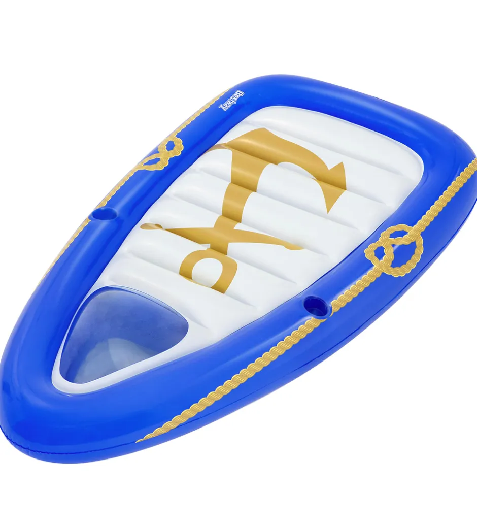 Strandlegetøj|Badedyr*Bestway Flyder - 190x107cm - Nautical Paradise Boat Lounge
