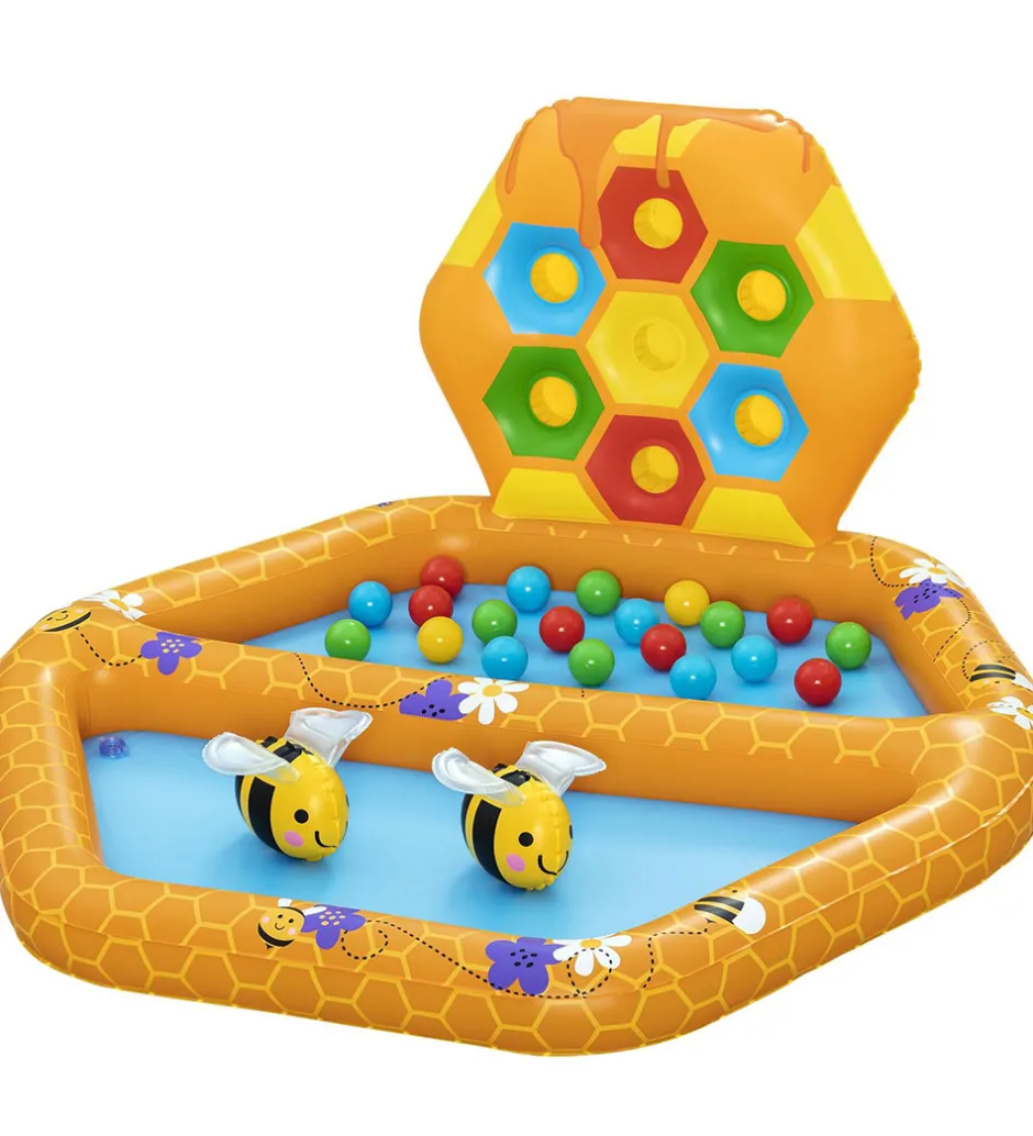 Vandleg|Badebassin*Bestway Legebassin m. Bolde - 127 x 119 cm - Lil' Beehive