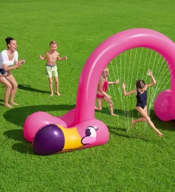 Vandleg*Bestway Oppustelig Sprinkler - 340x110x193 cm - Flamingo