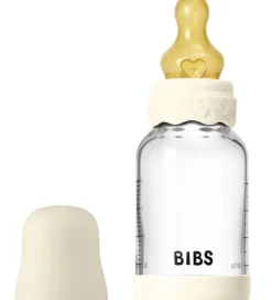 Sutteflasker|Amning*BIBS Boheme Sutteflaske - 120 ml - Glas/Naturgummi - Ivory