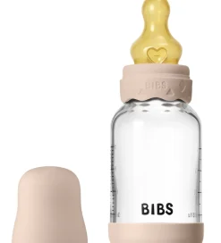 BIBS Boheme Sutteflaske - 120 ml - Glas/Naturgummi - Blush