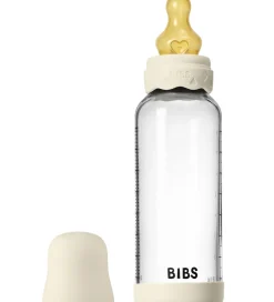 Sutteflasker|Amning*BIBS Boheme Sutteflaske - 240 ml - Glas/Naturgummi - Ivory