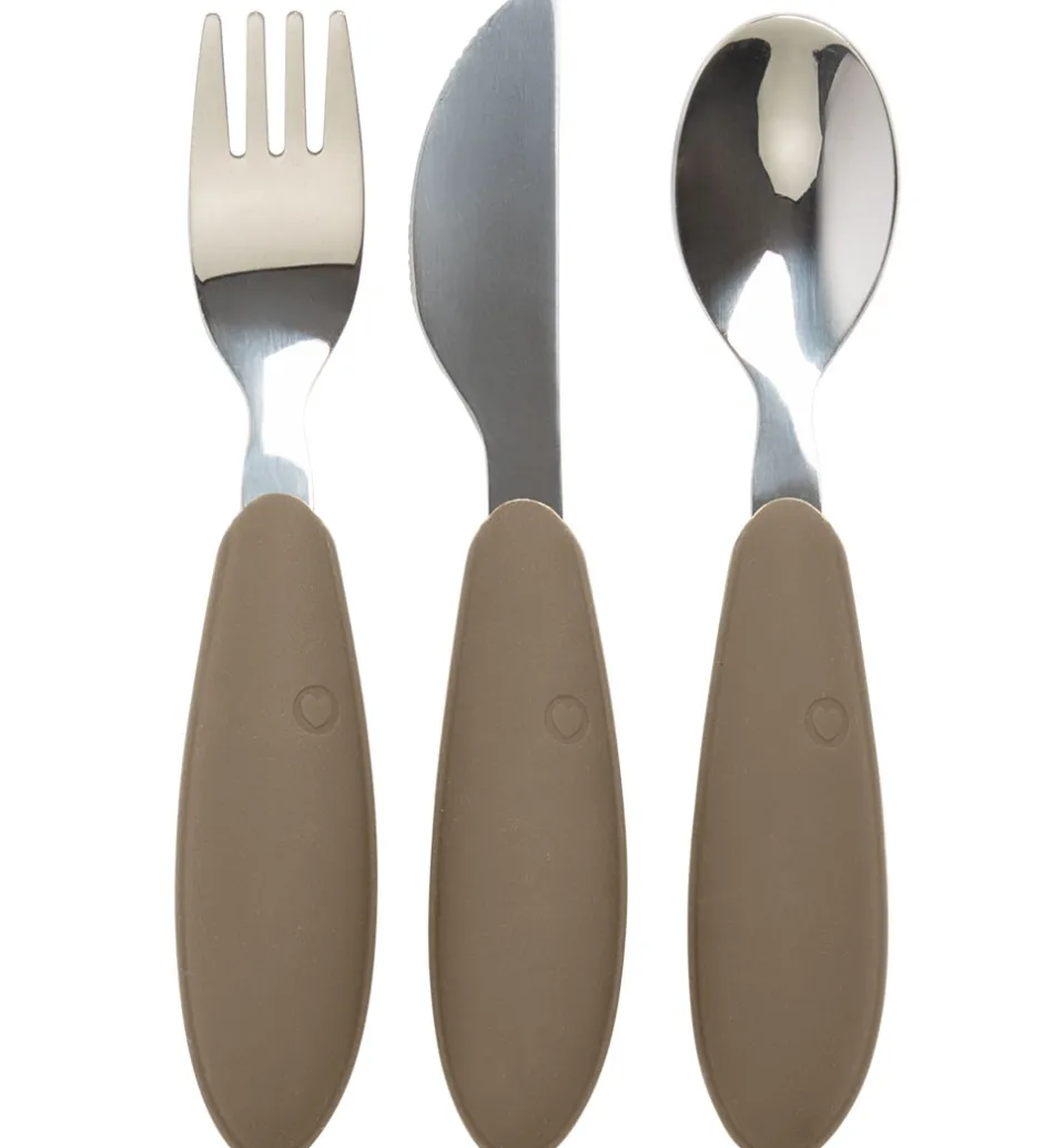 Børnebestik*BIBS Børnebestik - 3-Pak - Dark Oak