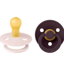 Sutter*BIBS Colour Sutter - Str. 1 - 2-pak - Rund - Petal/Plum