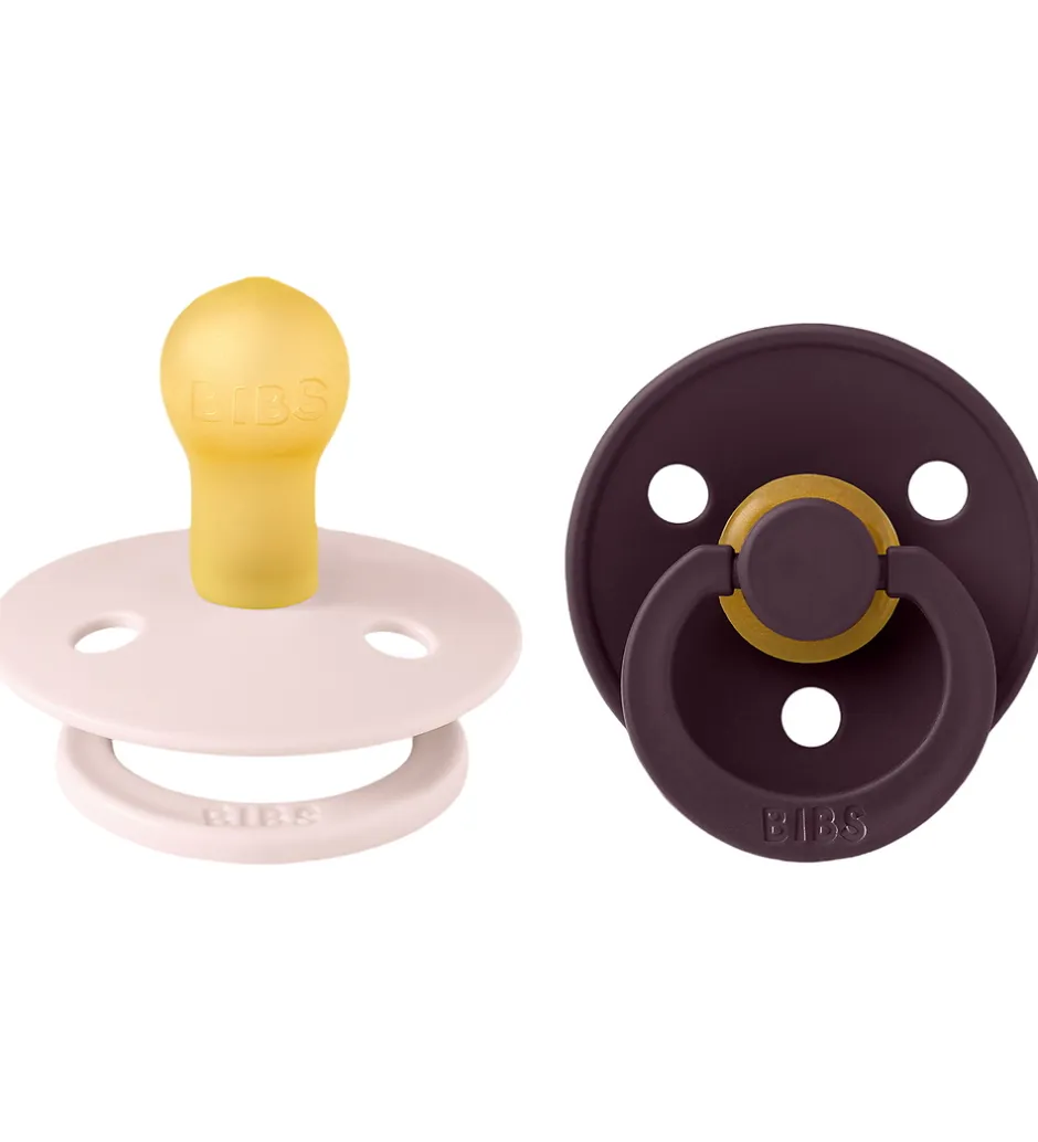 Sutter*BIBS Colour Sutter - Str. 1 - 2-pak - Rund - Petal/Plum