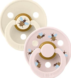 Sutter*BIBS Colour Sutter - Str. 2 - 2-pak - Rund - Ivory Mix