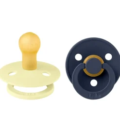 BIBS Colour Sutter - Str. 1 - 2-pak - Rund - Luna/Deep Space