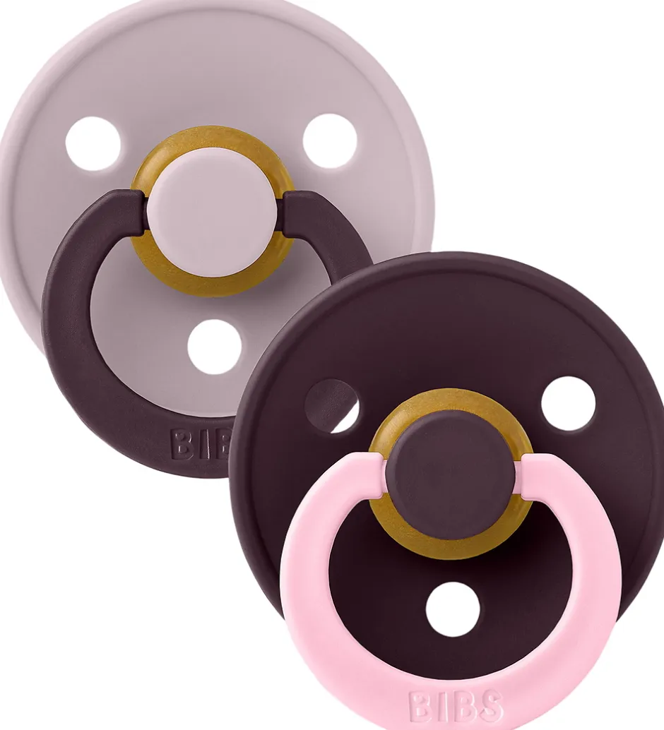 Sutter*BIBS Colour Sutter - Str. 1 - 2-pak - Rund - Dusky Lilac Plum