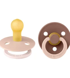 Sutter*BIBS Colour Sutter - Str. 1 - 2-pak - Rund - Blush Woodchuck Mix