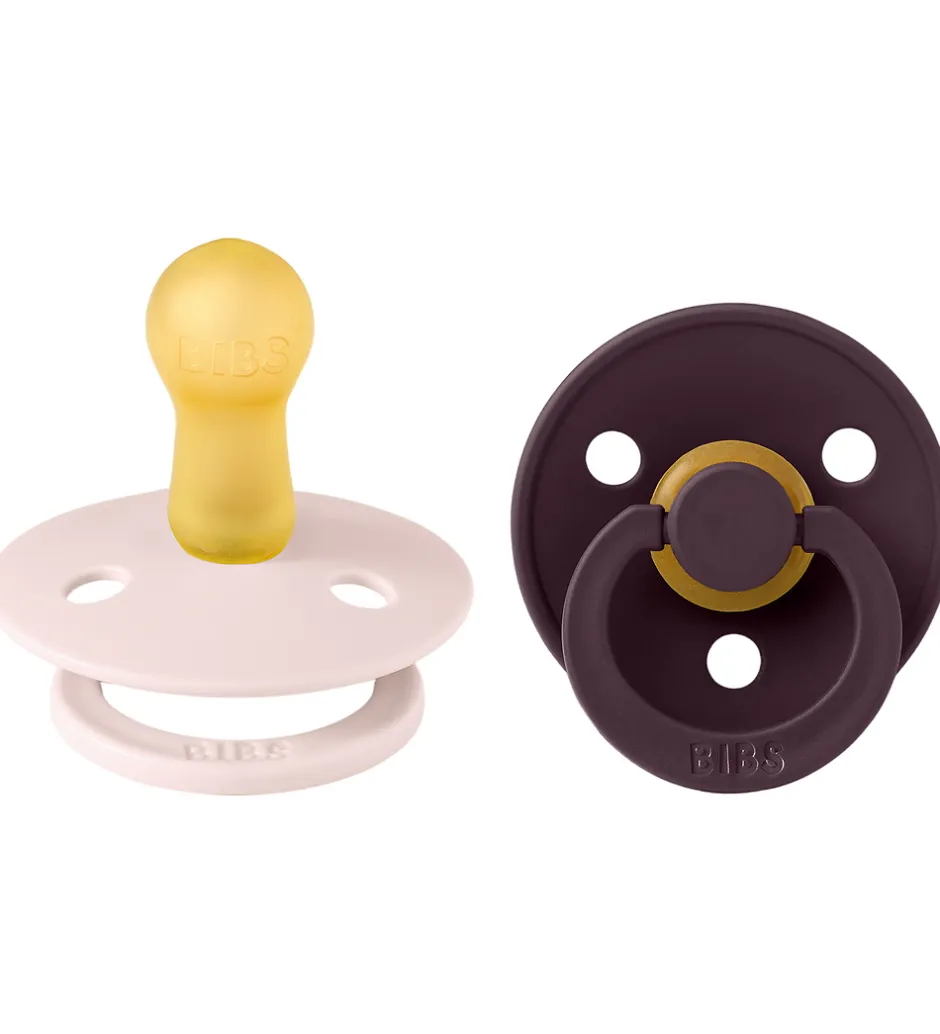 Sutter*BIBS Colour Sutter - Str. 2 - 2-pak - Rund - Petal/Plum