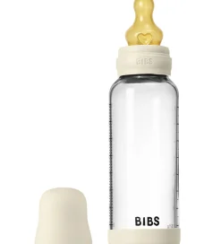 Sutteflasker|Amning*BIBS Sutteflaske - 240 ml - Glas/Naturgummi - Ivory
