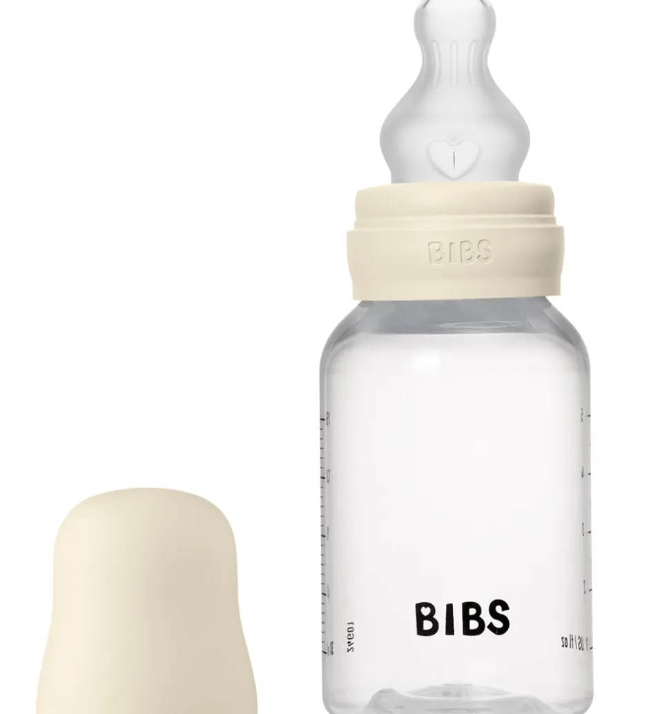 BIBS Sutteflaske - 150 ml - PP/Silikone - Ivory