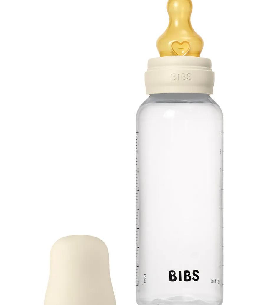 BIBS Sutteflaske - 270 ml - PP/Naturgummi - Ivory
