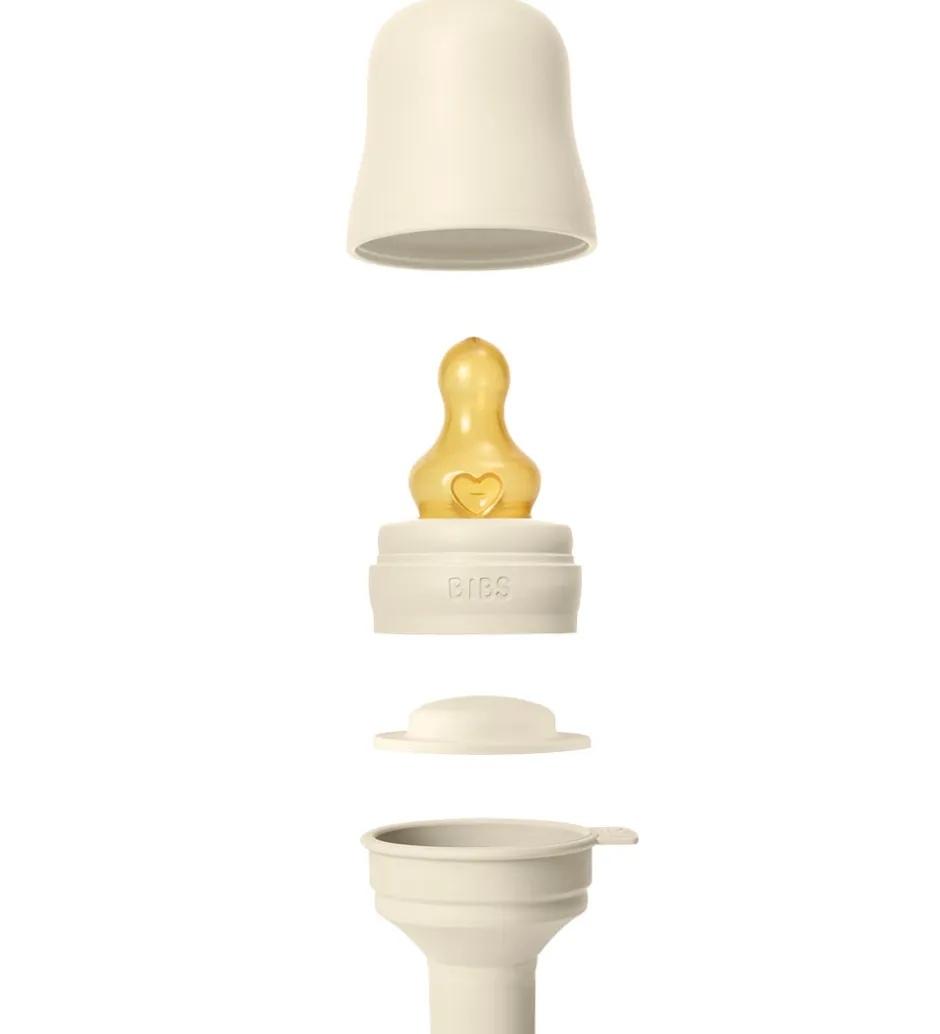 BIBS Sutteflaske - 270 ml - PP/Naturgummi - Ivory