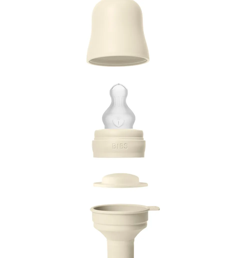 Sutteflasker|Amning*BIBS Sutteflaske - 270 ml - PP/Silikone - Ivory