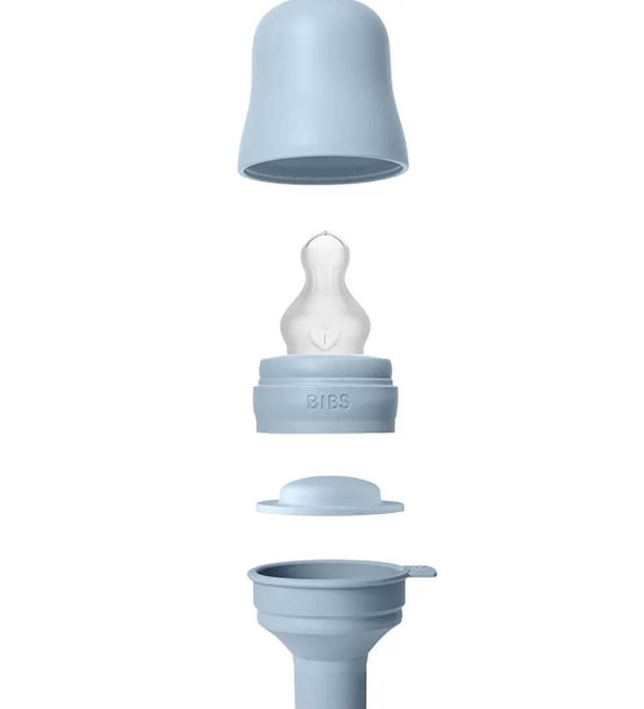 Sutteflasker|Amning*BIBS Sutteflaske - 150 ml - PP/Silikone - Baby Blue