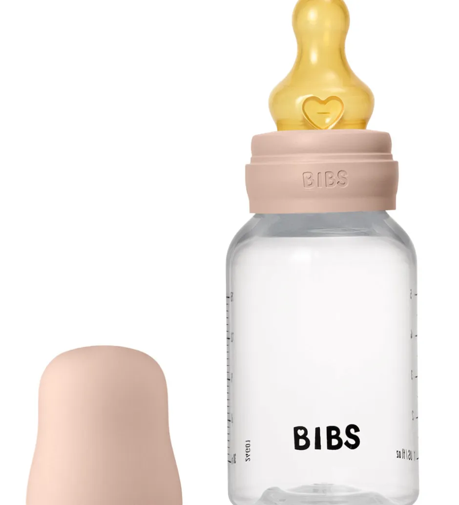 Sutteflasker|Amning*BIBS Sutteflaske - 150 ml - PP/Naturgummi - Blush