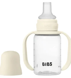 BIBS Sutteflaske m. Håndtag - 150 ml - Ivory