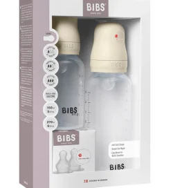 Sutteflasker|Amning*BIBS Sutteflaskesæt - Grow and Flow - Silikone - 150 ml/270 ml