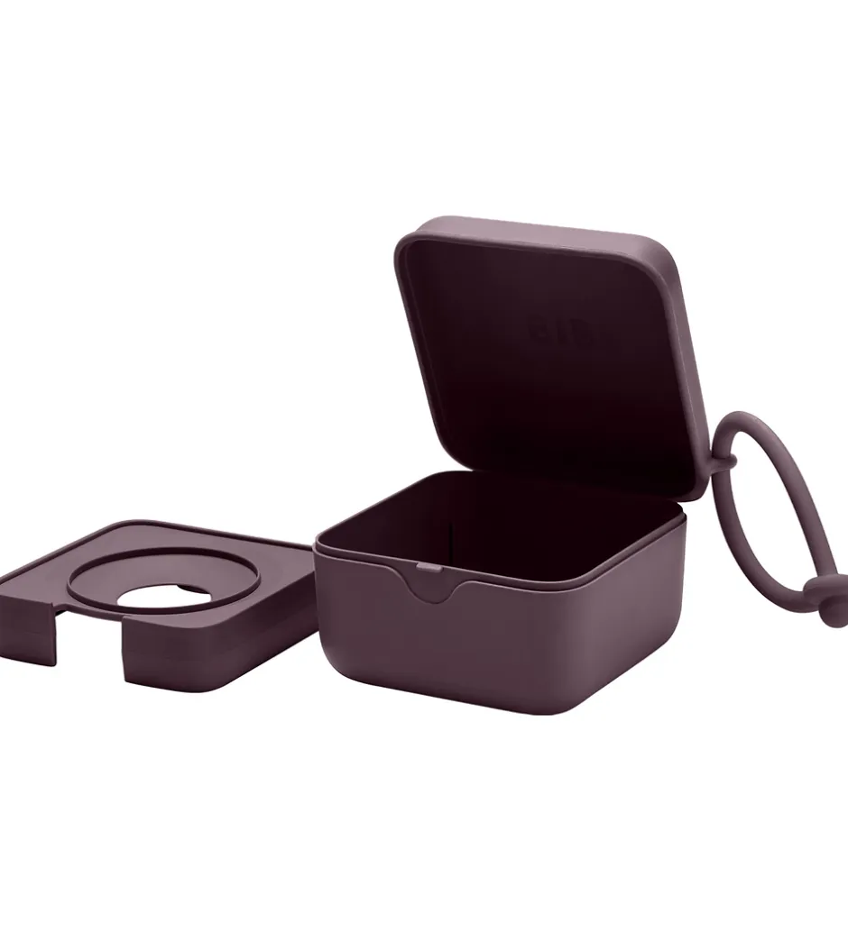Bokse Og Kasser|Opbevaring*BIBS X Liberty Sutteboks - 7x7 cm - Plum