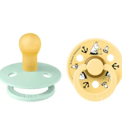 Sutter*BIBS x Moomin Colour Sutter - Str. 1 - 2-pak - Nordic Mint Mix