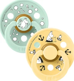 Sutter*BIBS x Moomin Colour Sutter - Str. 1 - 2-pak - Nordic Mint Mix
