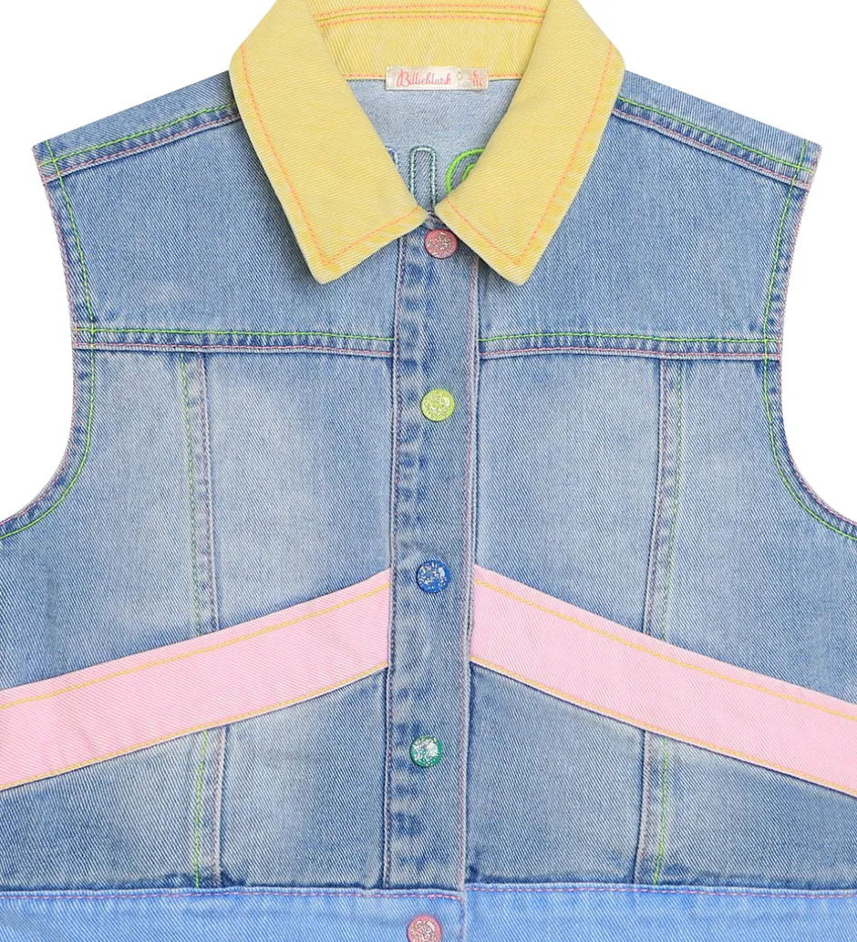 Børn Billieblush Denimvest - Double Stone