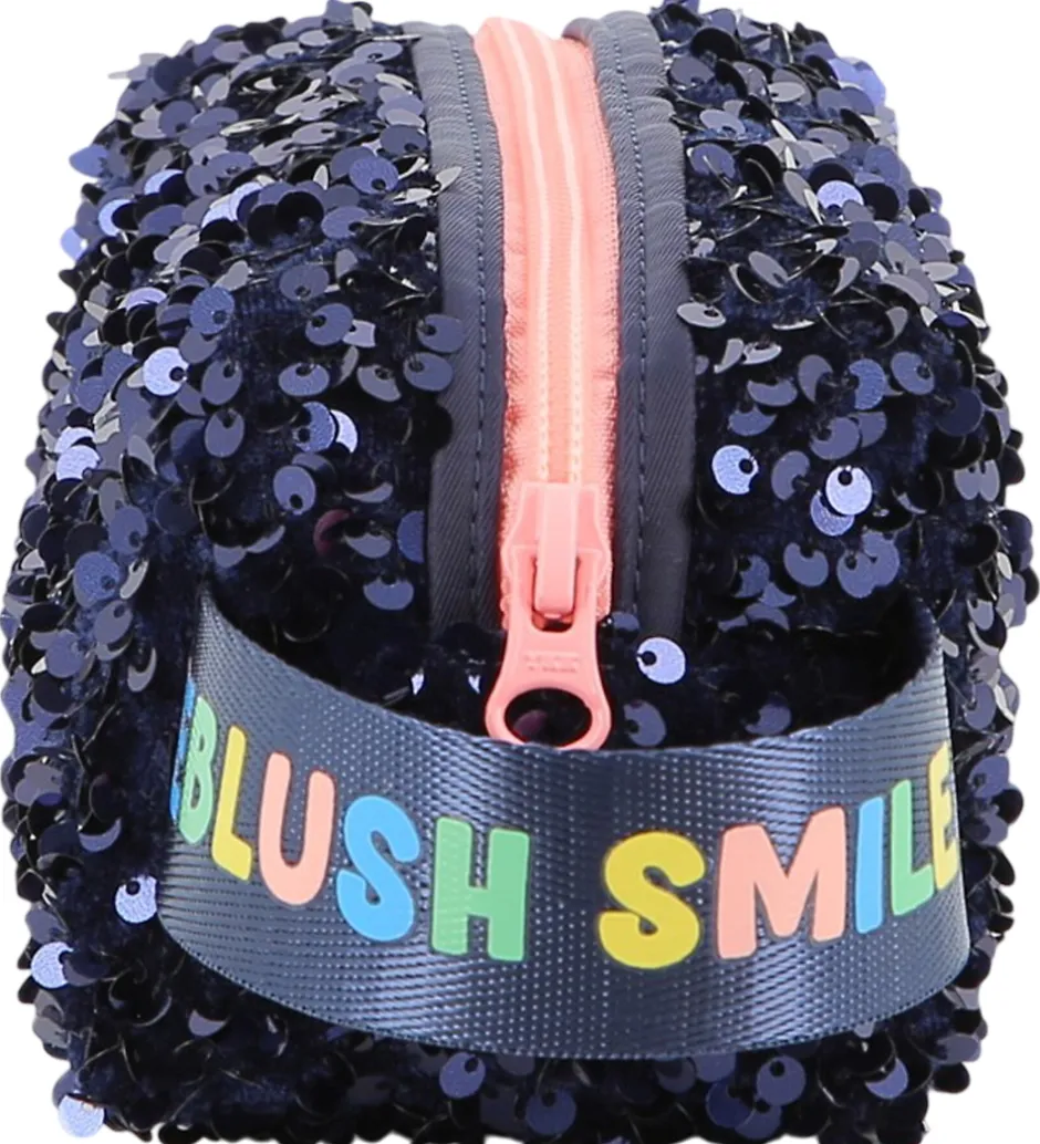 Skole|Penalhuse*Billieblush Penalhus - Navy m. Palietter