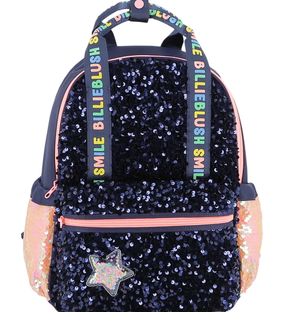 Rygsække*Billieblush Rygsæk - Navy m. Palietter