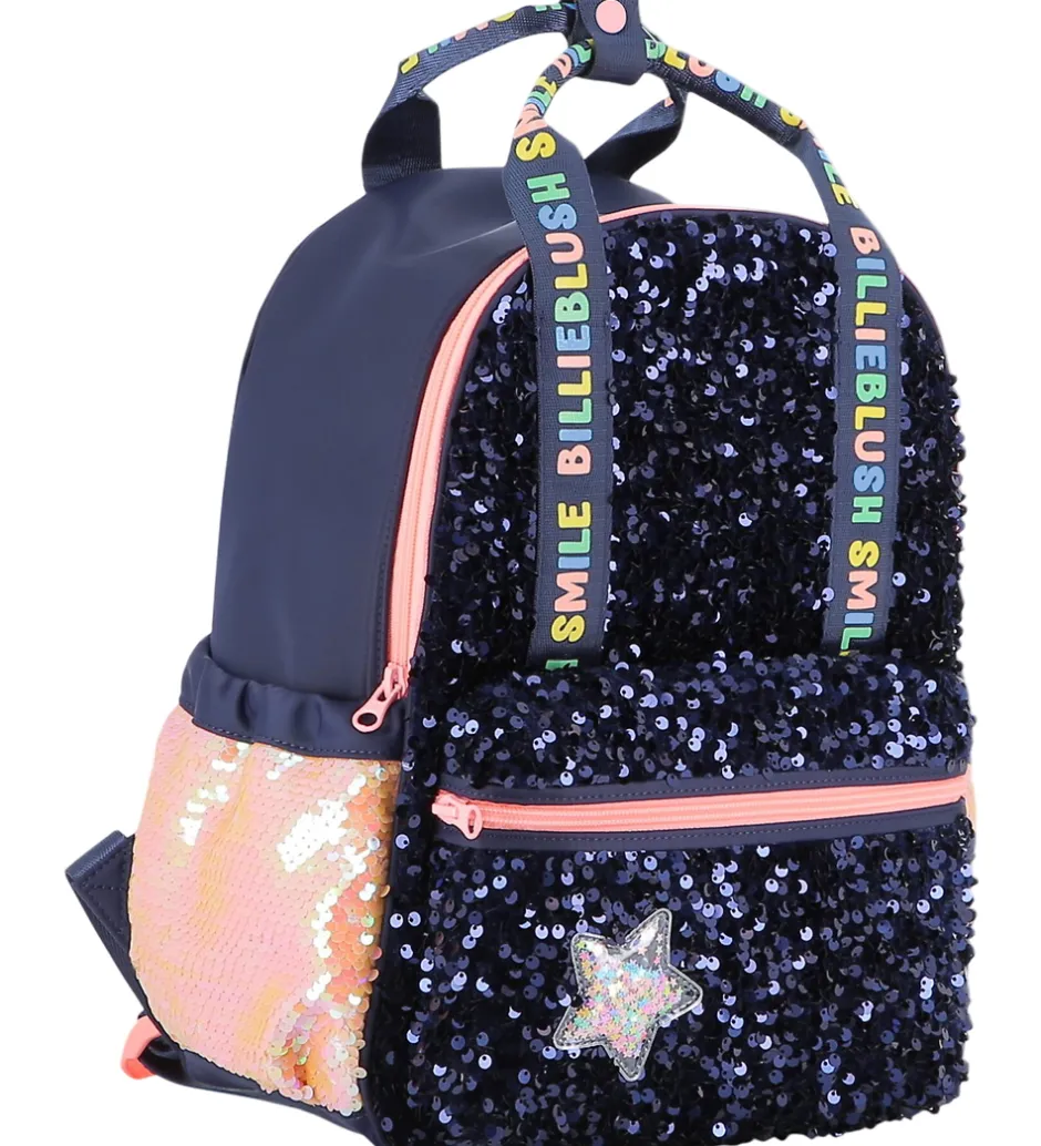 Rygsække*Billieblush Rygsæk - Navy m. Palietter