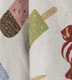 Børn Bloomingville Mini Tæppe - 160x130 cm - Sweets Plaid - Nature