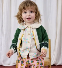 Striktrøjer*Bobo Choses Cardigan - Strik - Kaleidoscope Jacquard - Grøn