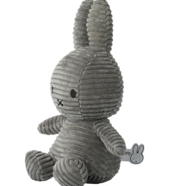 Bamser*Bon Ton Toys Bamse - 23 cm - Miffy ECO Corduroy - Grey