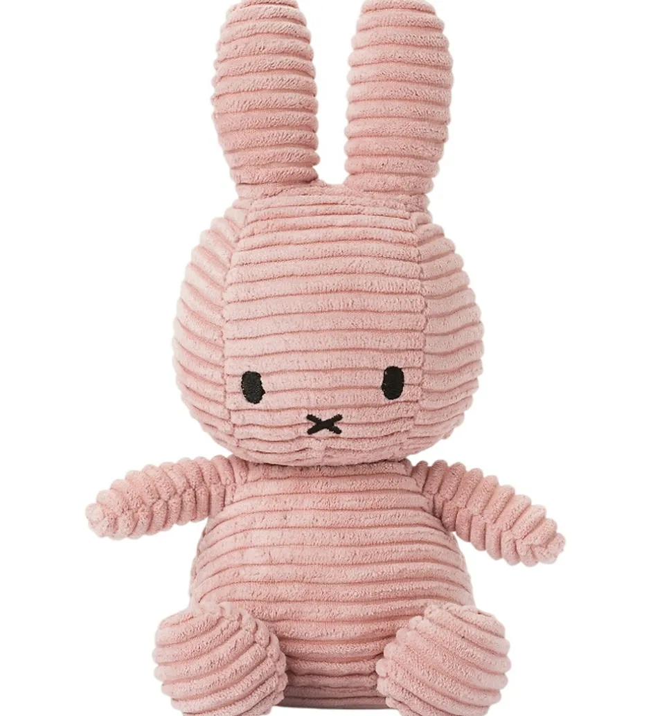 Bamser*Bon Ton Toys Bamse - 23 cm - Miffy ECO Corduroy - Pink